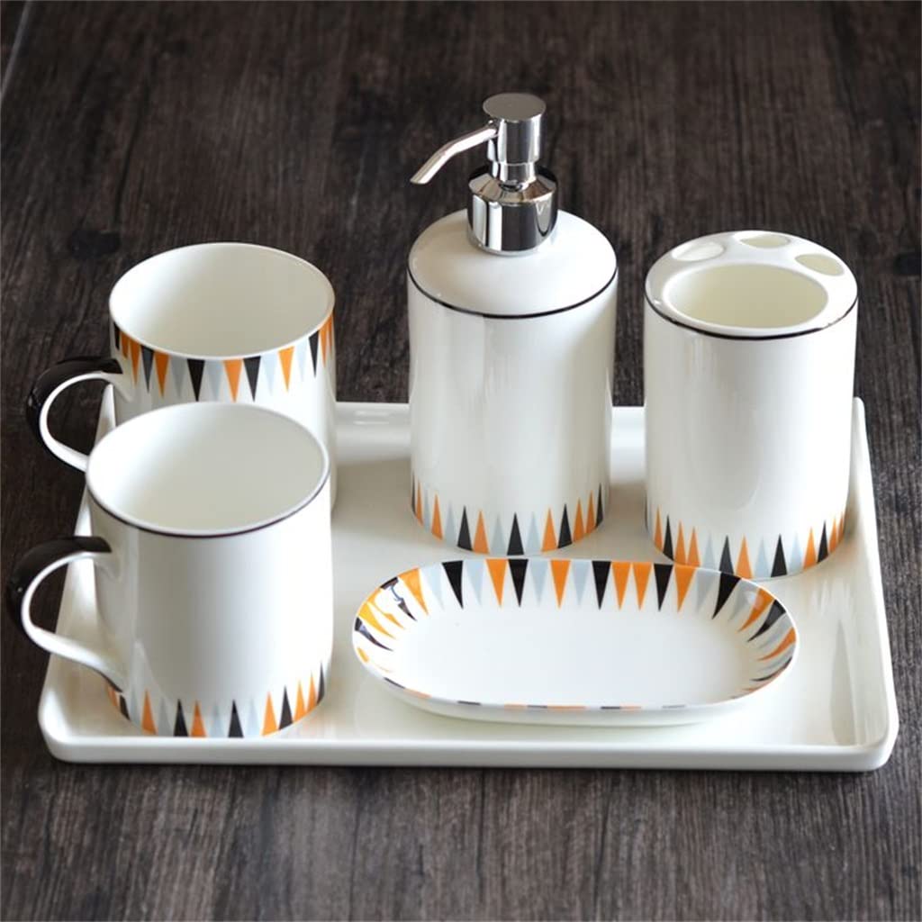 Suministros de baño taza de enjuague bucal accesorio cerámico de lavado 1