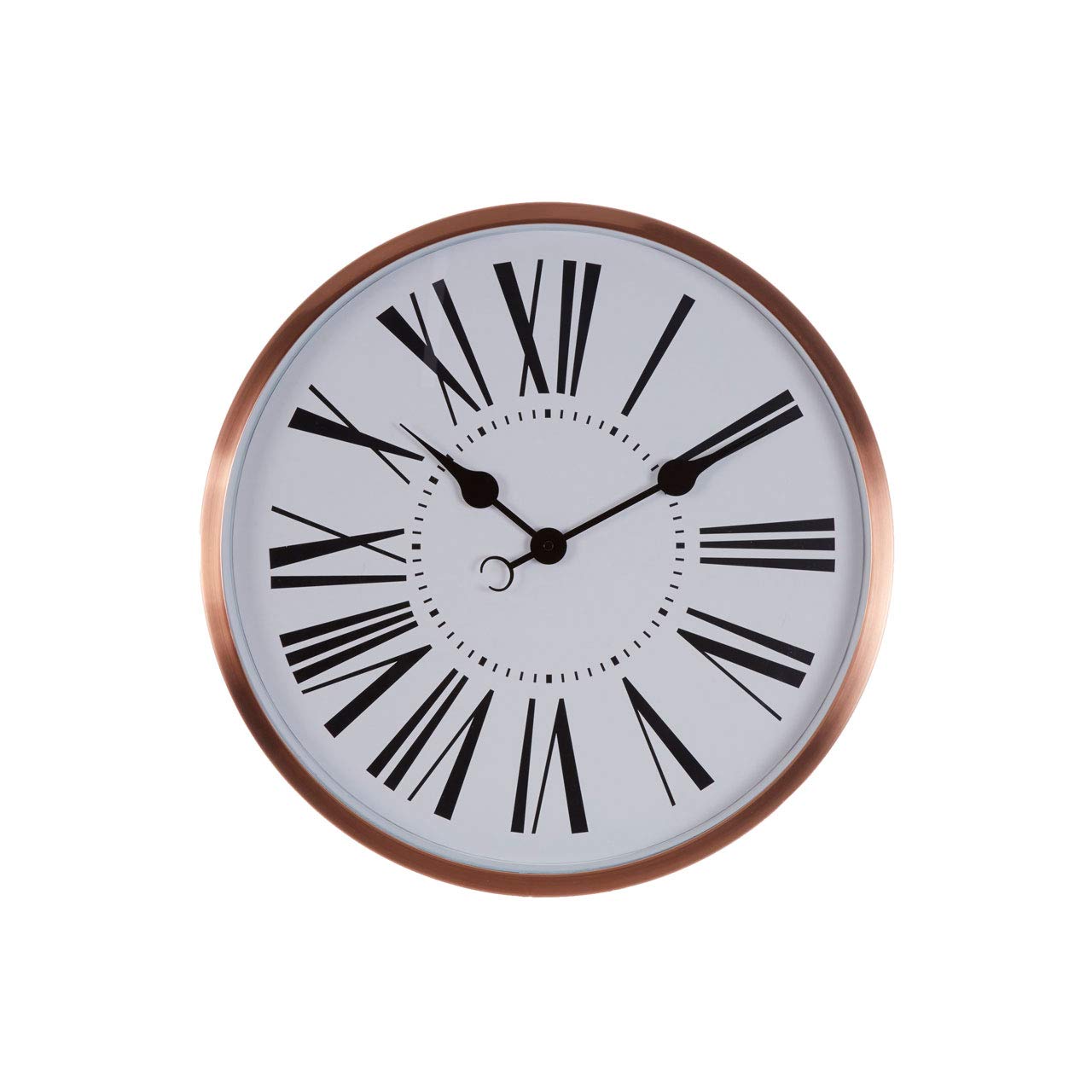 Premier Housewares Baillie Wall Clock - Metal - Gold