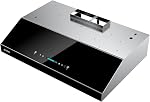 IKTCH 30 inch Sous la portée du Cabinet Hotte 900 CFM, Hotte de cuisine améliorée avec 4-Speed Gestuelle & Touch Control, ventilateur de capot en acier inoxydable avec 2 Filtres à baffles Pcs (IKC01-30-N)