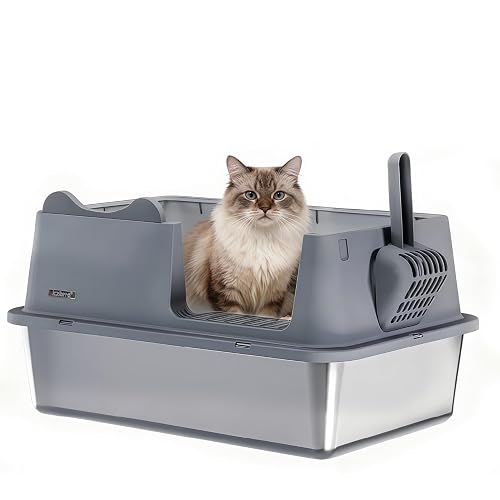 LCZLBRRD Stainless Steel Cat Litter Box