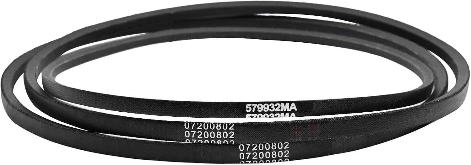 Snow Blower V-Belt 3PCS Set 07200802 ＆ 07200739 07200633 Fit for Ariens Deluxe 24 ＆ 28 Snow Blower 921045 921046 921069 921070 921323, 2PCS Deck Raw Edge Impeller Belt ＆ 1PC Auger Drive Belt