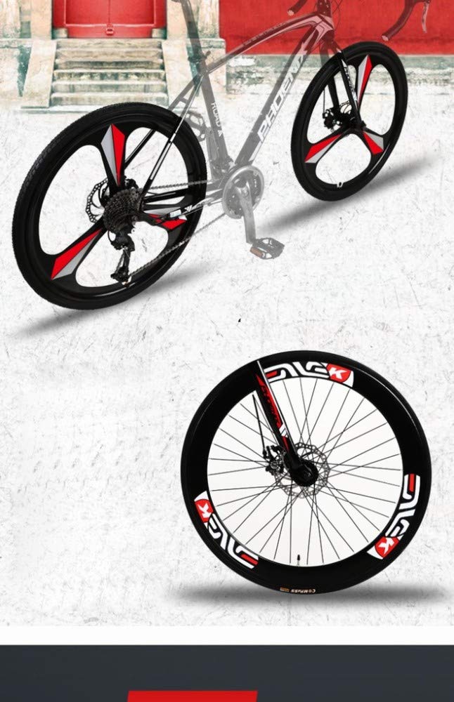 Bicicleta de Carretera 700C 21/27 Velocidades 26 Pulgadas Velocidad Variable Manillar Curvado Bicicleta Masculina Y Femenina Estudiante Coche Carreras de Carretera, B, Talla Única/D/Talla Única