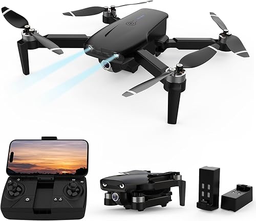 Miniatura 1 de LMRC -12 Drone con cámara UHD de 1080p para adultos principiantes, plegable 2.4GHz FPV RC Quadcopter juguetes regalos con retención de altitud