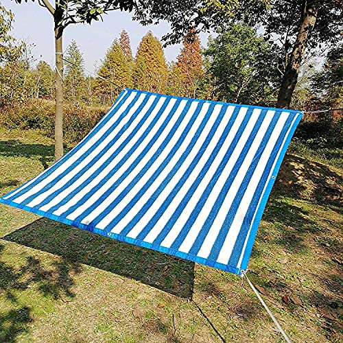 Toldo resistente e impermeable con ocultación solar azul para jardín 3x5m 7