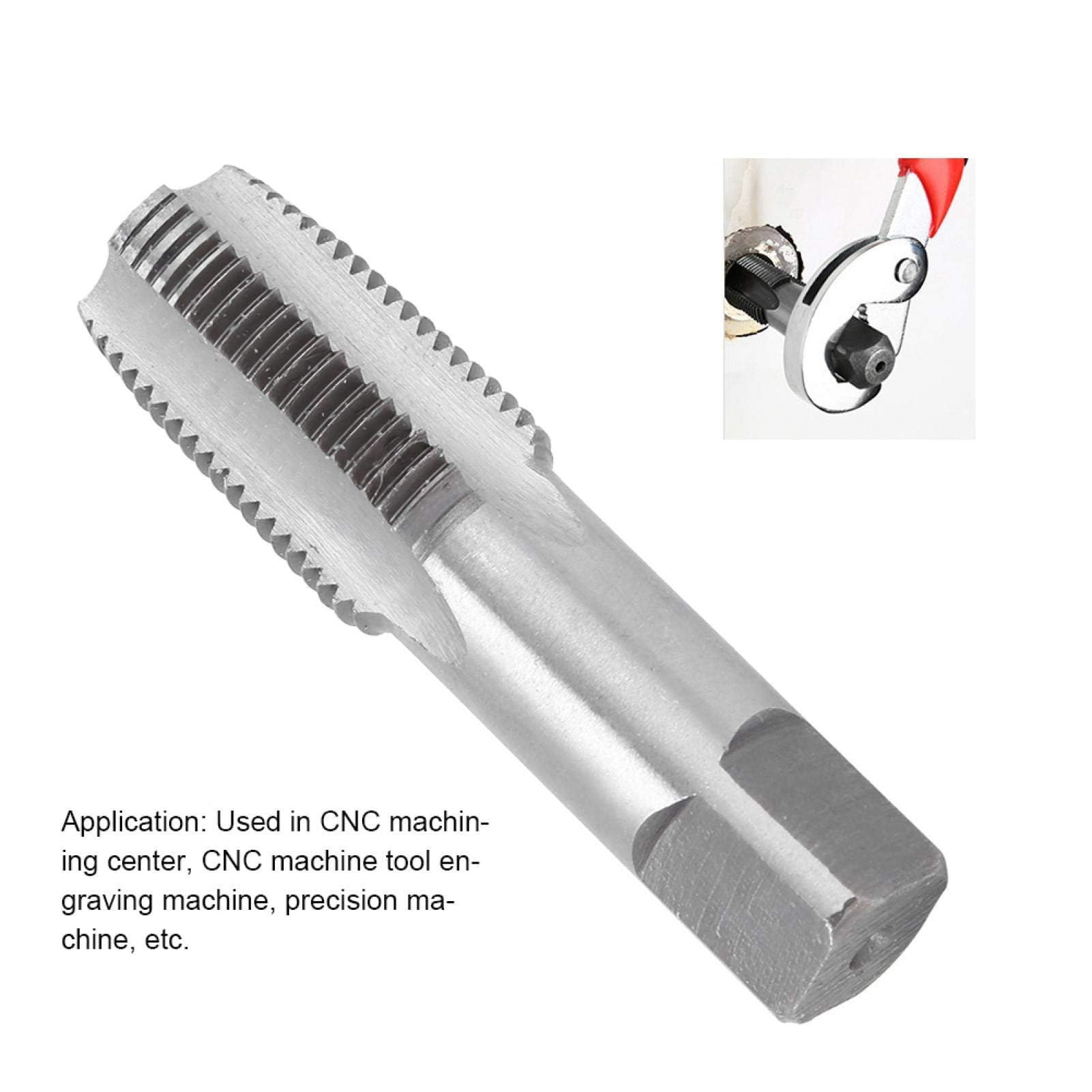 Rubinetto per Filettatura da 1/2 Pollice Maschi a Scanalature Diritte Filettatura Vite Strumenti di Taglio Filettatura 22mm/0,87 Pollici Profondità Filettatura 34mm/1,34 Pollici