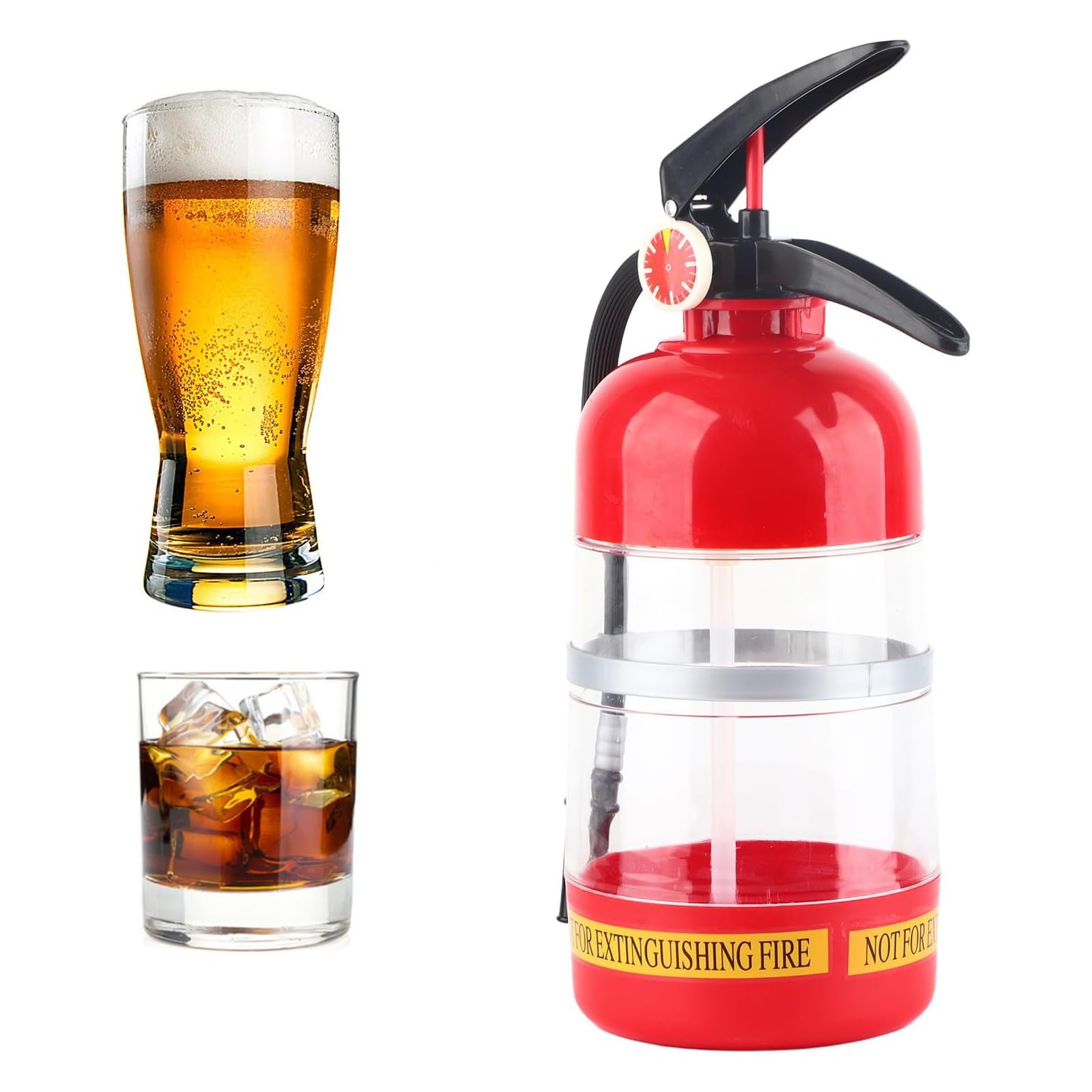 FeuerlöScher Minibar Cocktail Maschine, 2l GeträNke Dispenser Biertower, Feuerwehr Geschenke