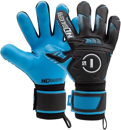 N1 Goalkeeper gloves Beta 2.0 - Guantes de fútbol juvenil con corte negativo y palma de látex alemana. Guantes de portero de fútbol para niños