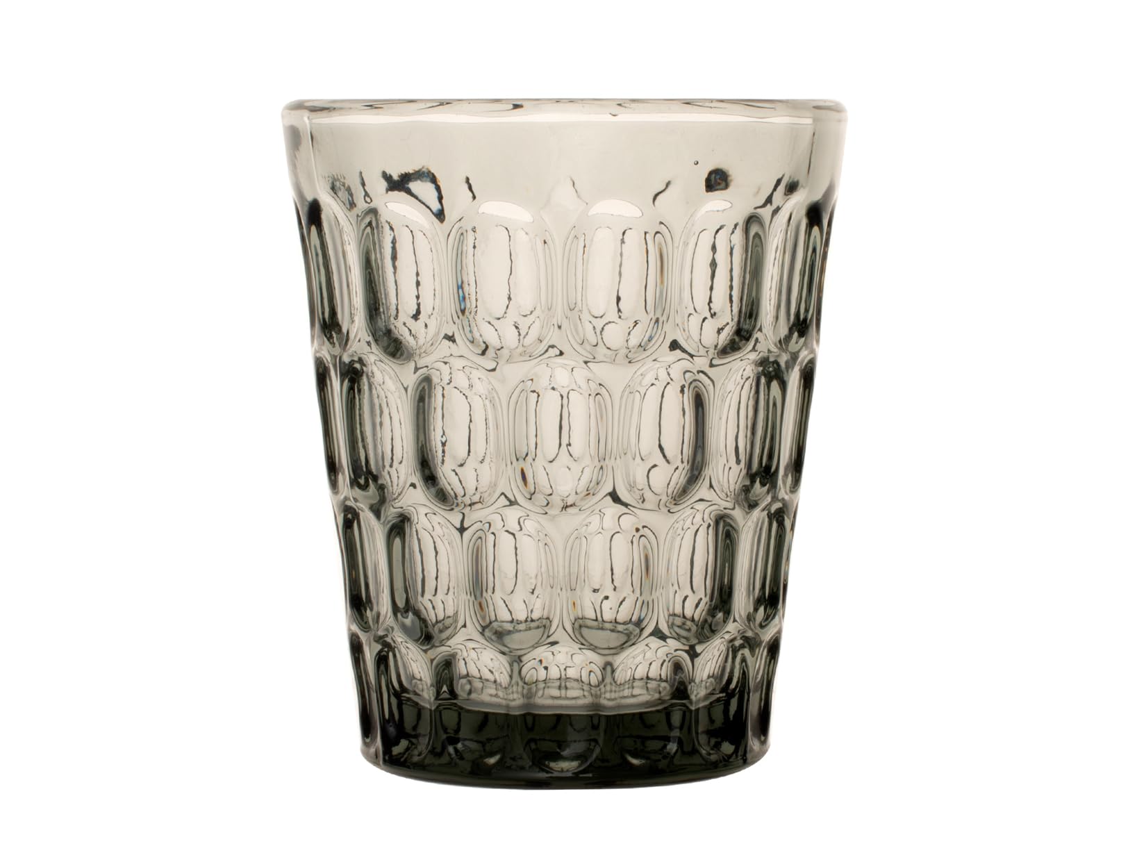 H&H Blow Set 6 Bicchieri in Vetro, Grigio, 32cl