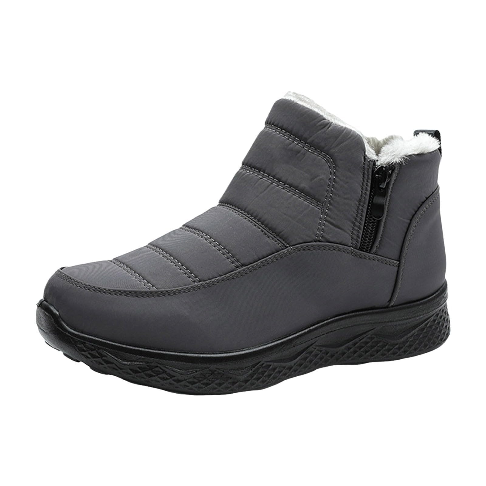 Snow Boots for Women Warm Fur Lined Winter Boots Waterproof Slip On Ankle Booties Outdoor Insulated Comfortable Shoes