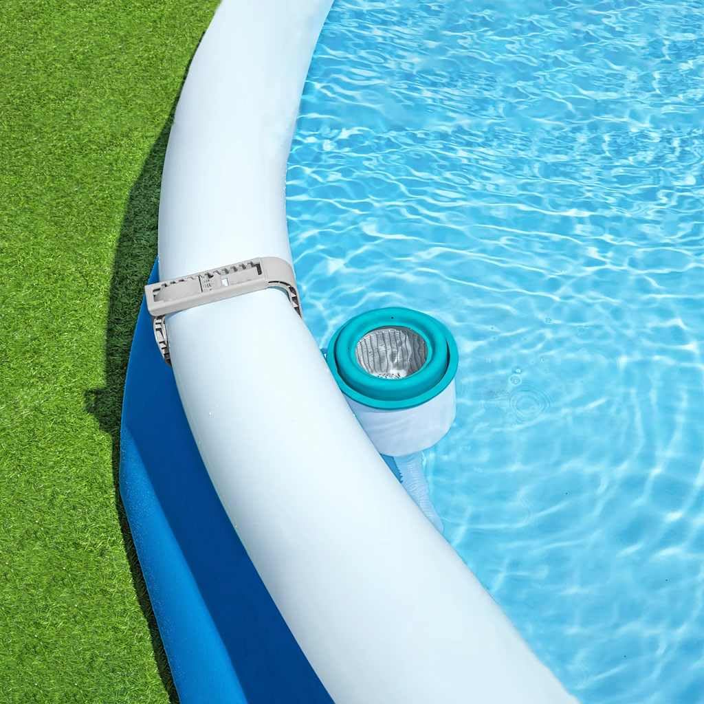Bestway Flowclear 58233 écumeur Skimmer de Surface Piscine Hors Sol en Plastique résistant à la Corrosion, Panier Filtre réglable pour Filtration Automatique Nettoyage Feuilles débris Eau