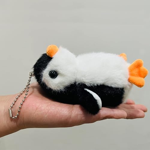 Miniatura 6 de Alodidae 9 llaveros de peluche de animales de peluche, regalos de pingüinos y suministros de fiesta, colgante pequeño de pingüino para bolsa y árbol