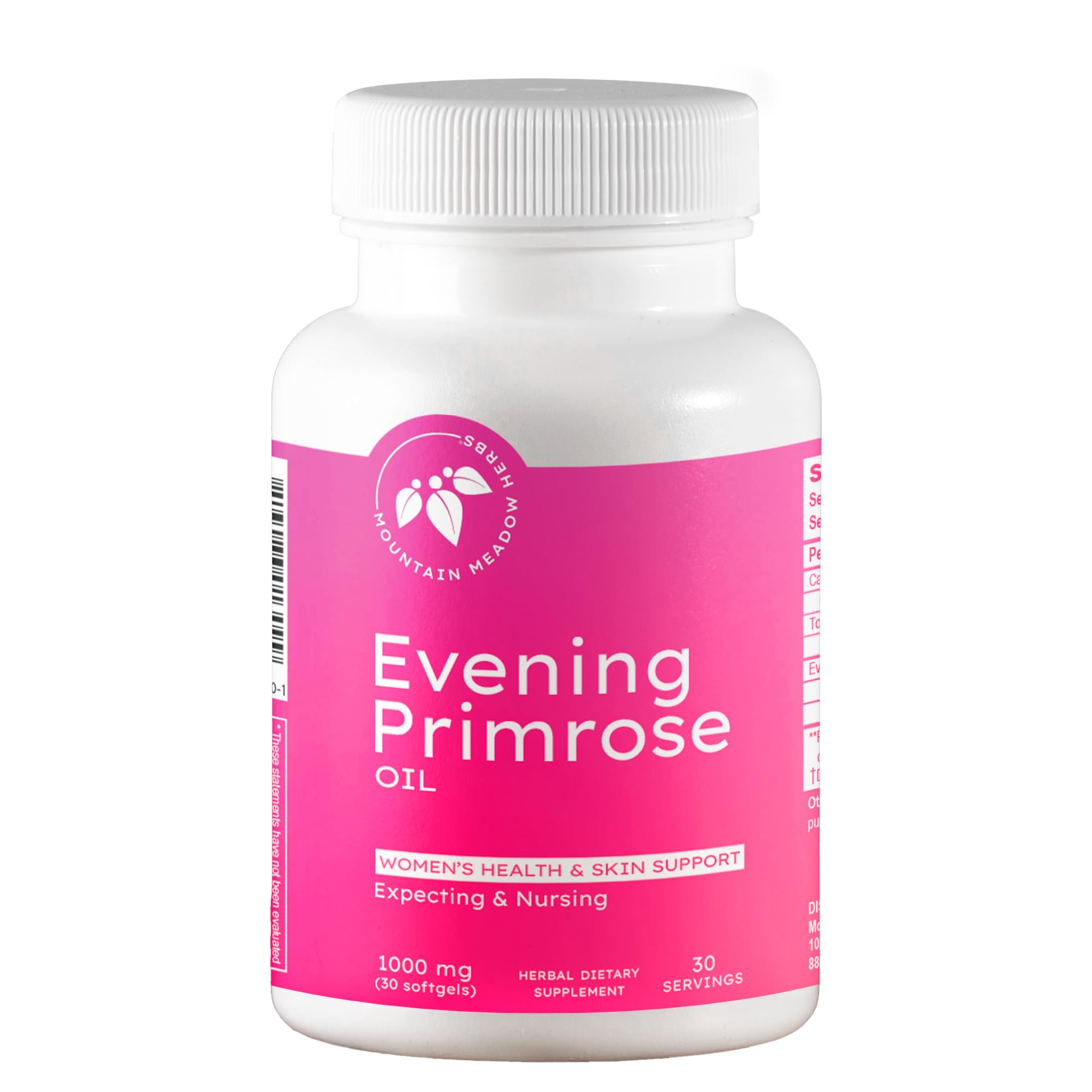Mountain Meadow Herbs Evening Primrose Oil, Hormonal Support, 1000mg, 30ct
