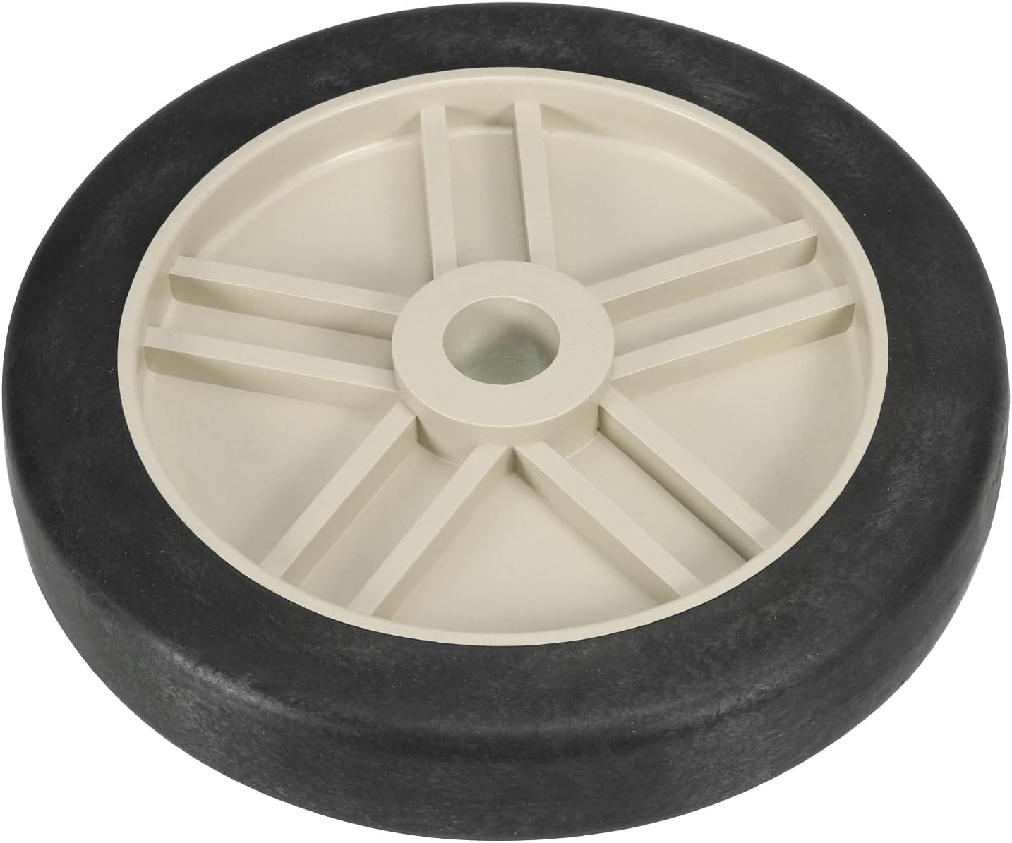 PATIKIL 7.5" Air Compressor Wheels, 2 Pcs Universal Air Compressor Wheel Replacement Parts with 0.8" Dia. Hole for Easy Mobility, Beige