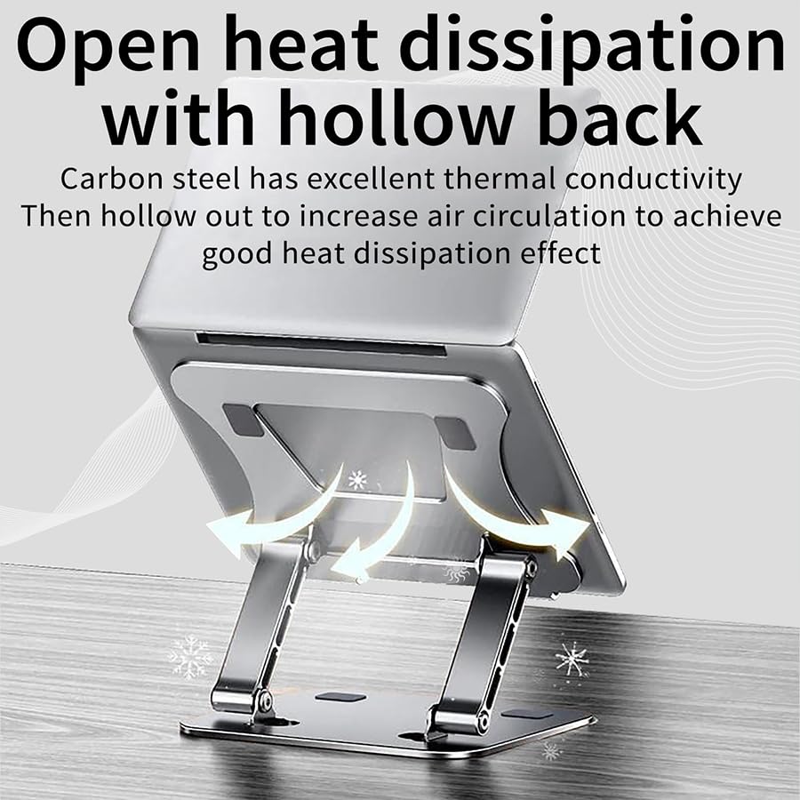 URBAN KINGS Aluminum Laptop Stand, Ergonomic Adjustable Notebook Stand, Riser Holder Computer Stand Compatible More 10-15.6" Laptops 37 61EHlmSrkHL