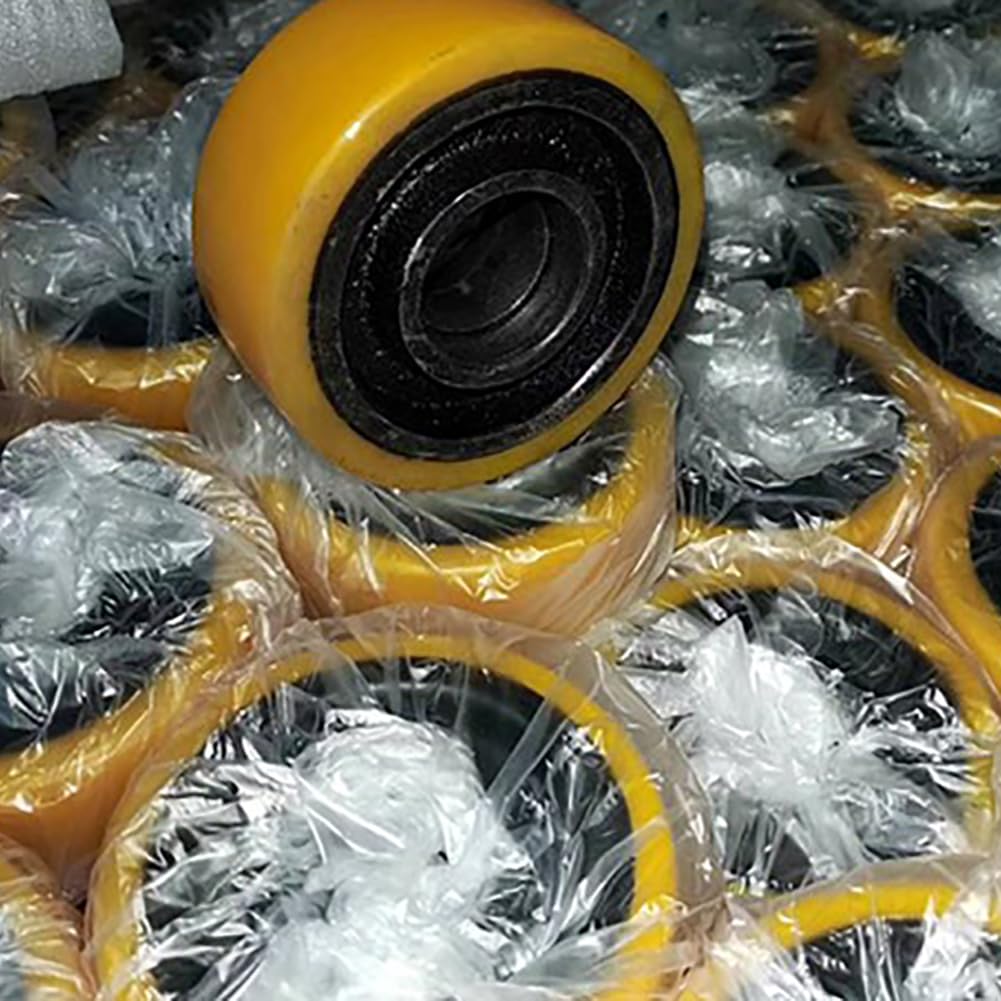 Martinetto per pallet / Set completo di transpallet Ruote in PU senza cuscinetto Rullo per transpallet ruote per carrello portapallet rulli per camion pallet Dimensioni multiple Ruota motrice ausiliar