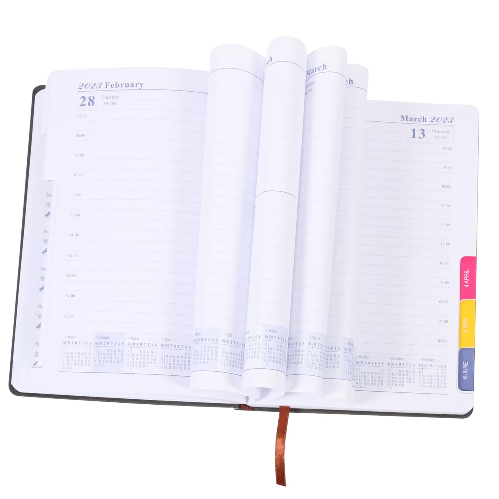 SHINEOFI 5pezzi Piano Giornaliero Planner Accademico e Taccuino Per Programmazione e Liste Controllo Design