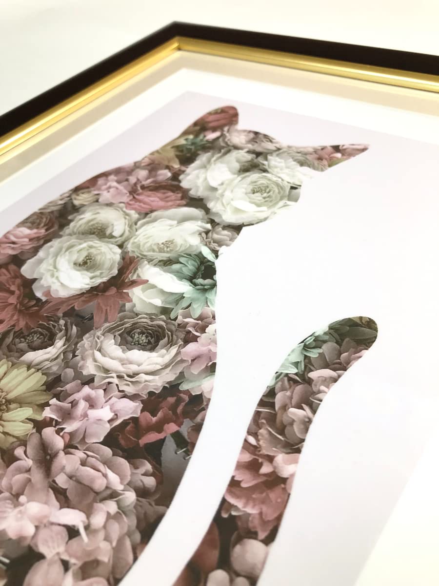 額装★可愛い猫のリトグラフ★絵画★壁掛けインテリア★絵画 楽天市場】絵画 額入り 壁掛け F4 千春 しあわせのねこ 複製画 1