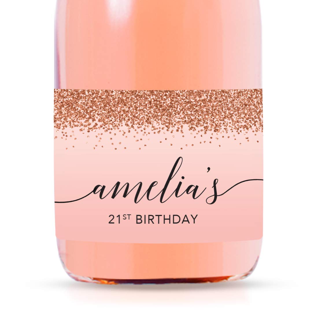 Andaz Press Personalized Mini Champagne Bottle Labels