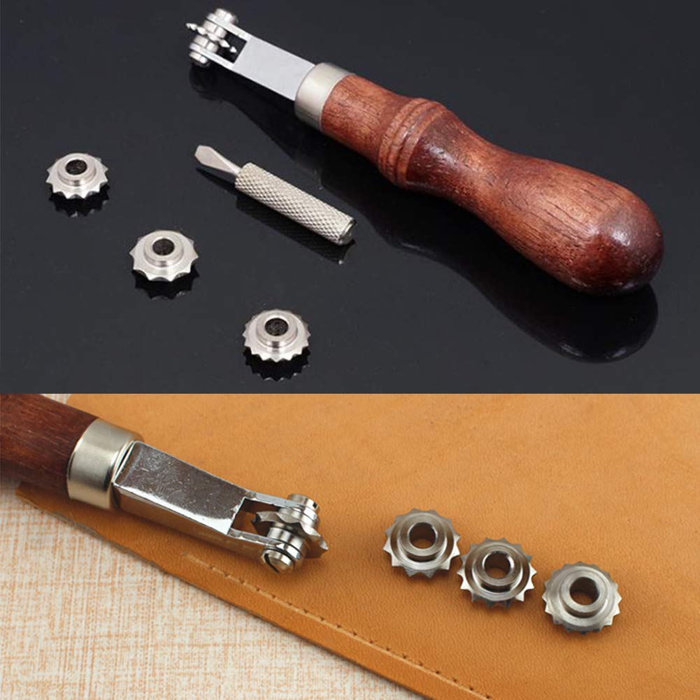 Leder Werkzeug Set 5-tlg. - Profi-Qualität Für DIY Projekte!