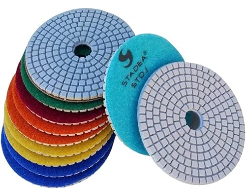 Miniatura 8 de SPW702A - Pulidor húmedo para encimera de hormigón, amoladora de velocidad variable, lijadora de piedra de granito, kit de herramientas de