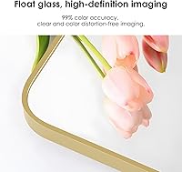 Vista 5 de soges Espejo de longitud completa con luces y botón táctil, espejo de tocador iluminado para sala de estar y dormitorio, iluminación regulable