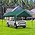 Raxmolo 10x20FT Heavy Duty Carport, Portable Car Canopy Garage Boat Shelter Party Tent, UV Resistant Waterproof Carport Canopy with Four Wind-Resistant Ropes, Green