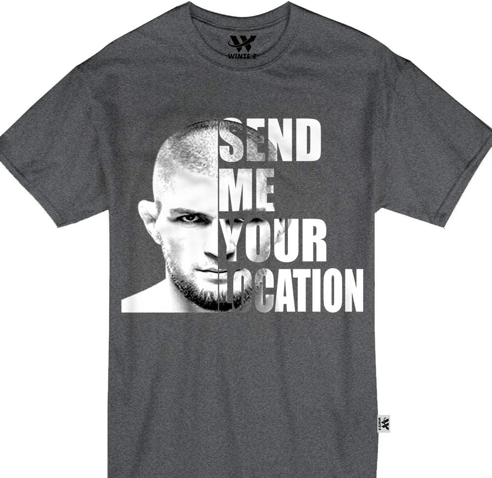 wintertee Send Me Location Khabib Tshirt