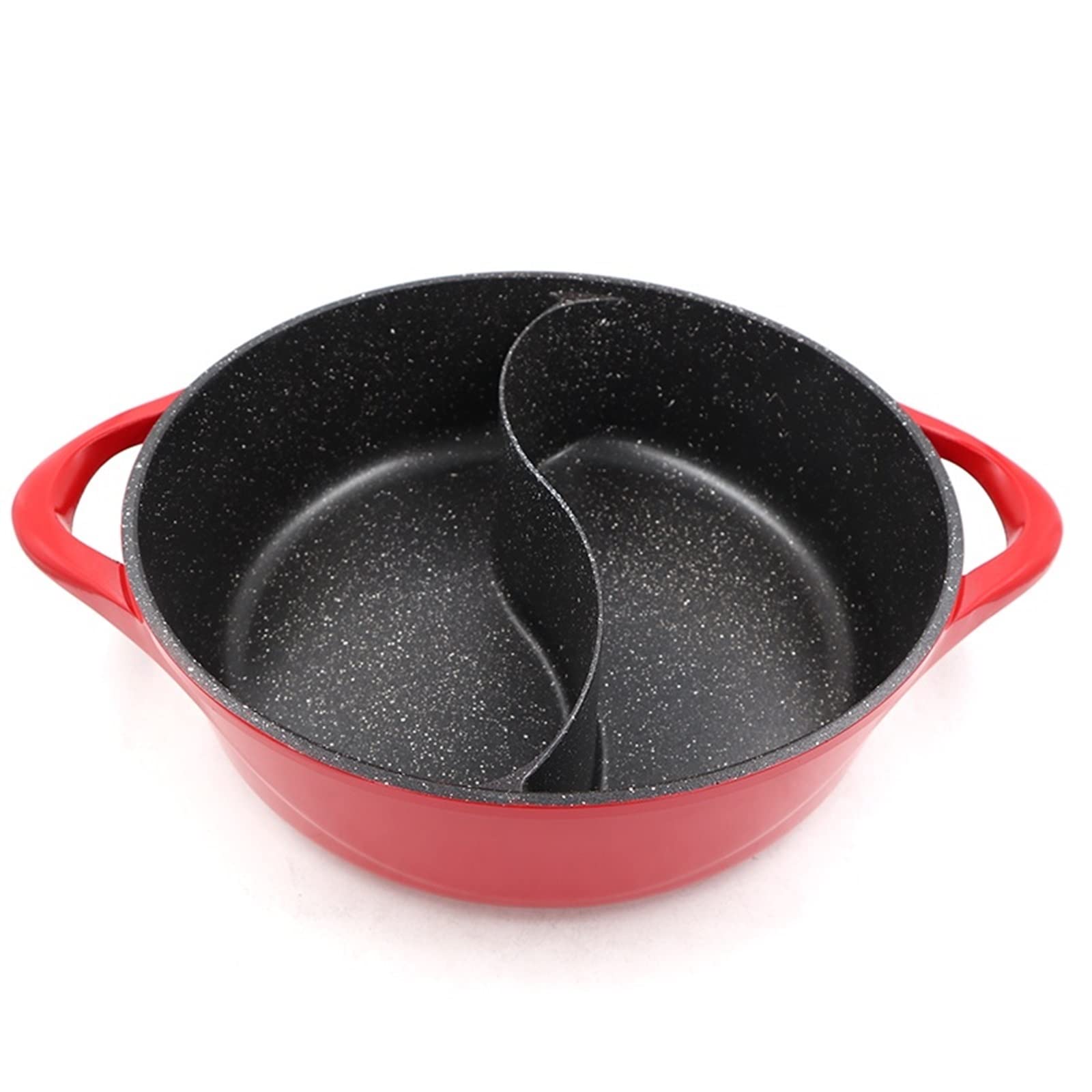 Poêle à sauce antiadhésive en granit avec cuiseur vapeur induction