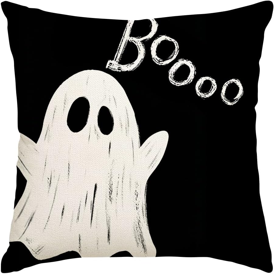 RABUSOFA Halloween Pillow Covers 18x18 Inch Halloween Decorations Indoor