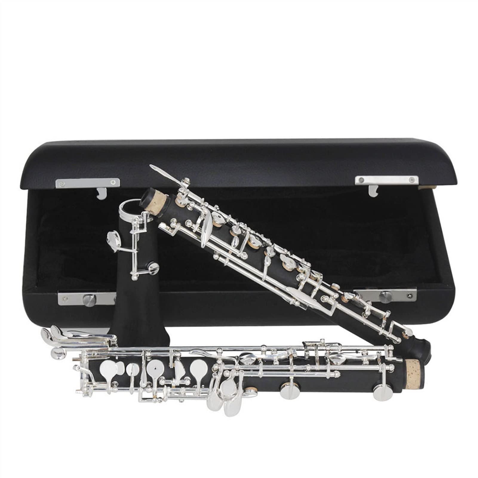Strumento Oboe Strumento Placcato in Argento Semi-Automatico per Tasti Semi-automatizzatore Professionale C Key Key Strumento di Legno Principiante di Oboe