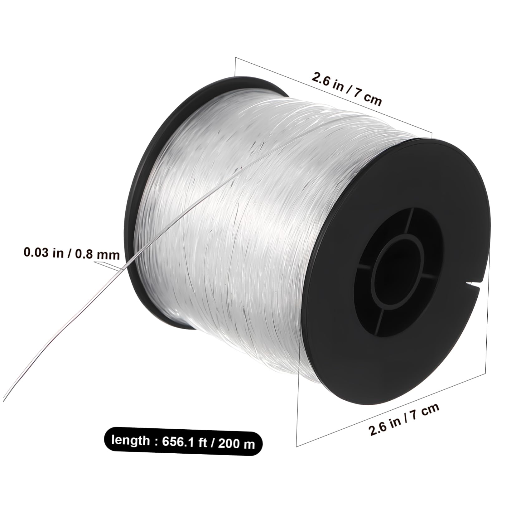 TEHAUX Fishing Line Alternative 200m Nylon Fishing Wire Invisibile String for Hanging Crafts