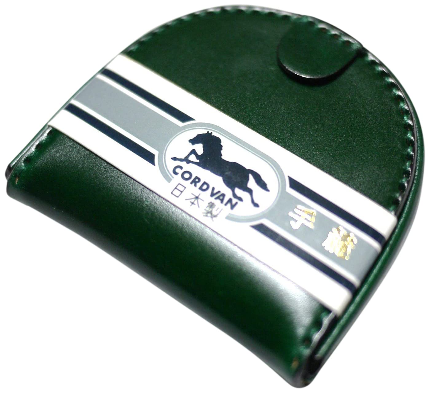 Amazon | コードバン馬蹄型小銭入れ (グリーン) | 小銭入れ