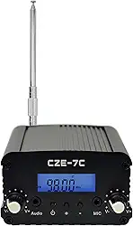 MAXDARE Transmissor FM 7W/1W para estacionamento da igreja – Mini estação de rádio estéreo de longo alcance certificada pela FCC para filmes drive-in, show de fogos de artifício e eventos ao ar livre