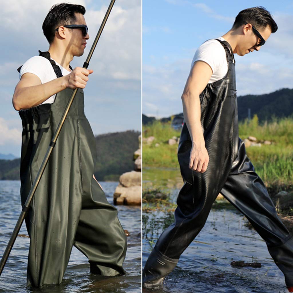 Waders pour homme et femme - Épaissir - Pantalon de pêche avec bottes
