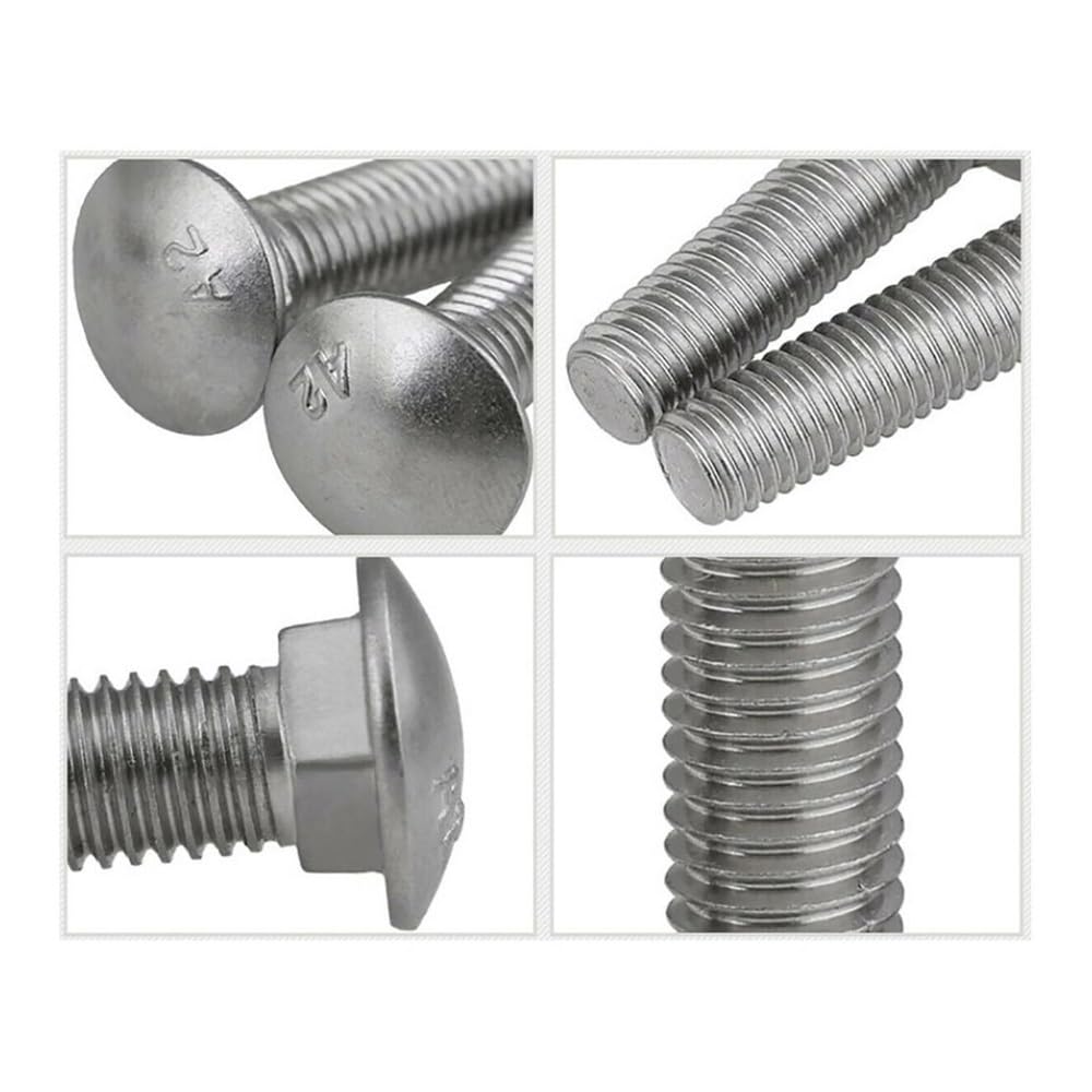 Bulloni Da Trasporto A2 Viti Pullman Testa Rotonda Acciaio - Foto 5