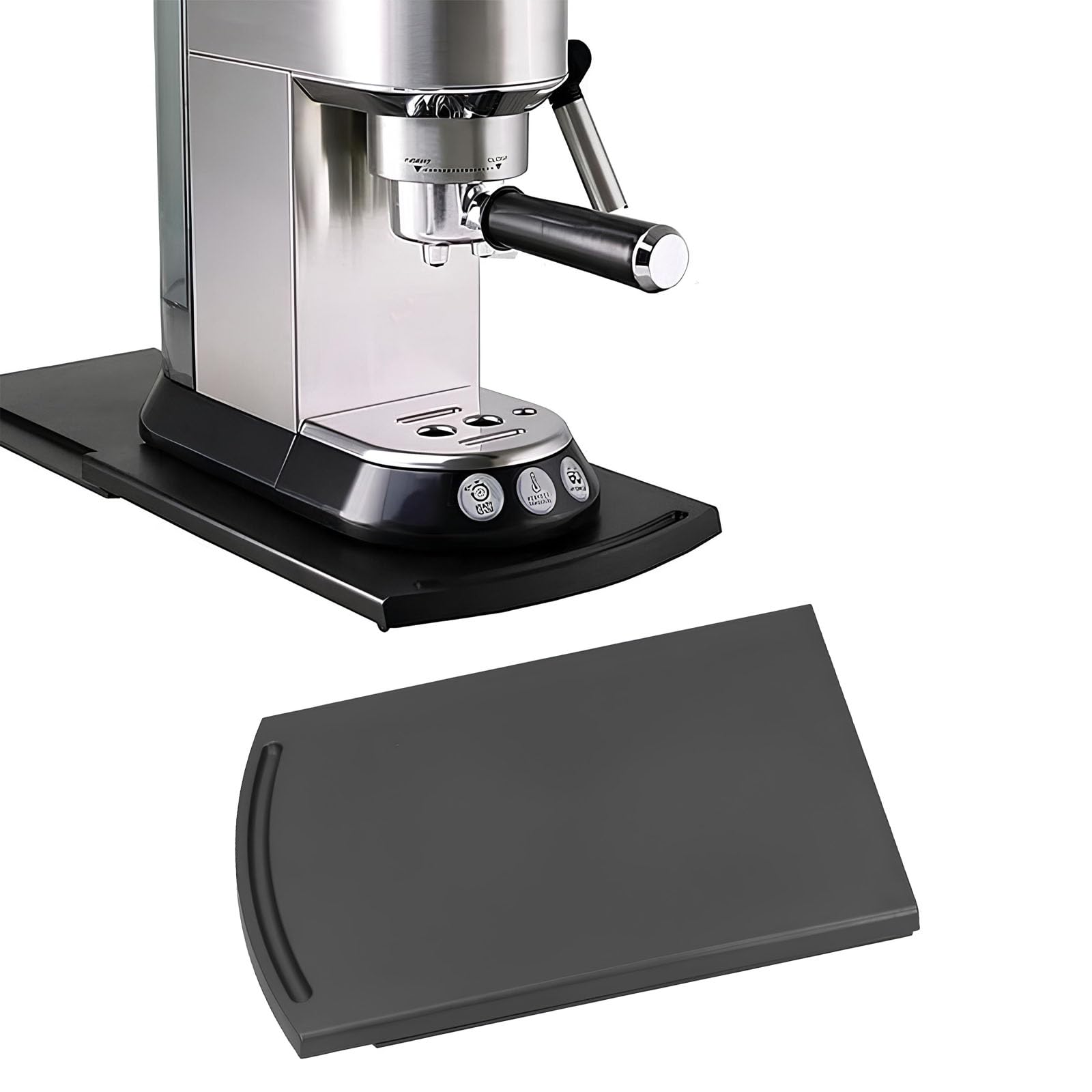 Bandeja de Café Deslizante, Bandeja Deslizante para Café, Alfombrilla Deslizante Máquina de Café, Bandeja Deslizante para Cafetera, para Pequeños Electrodomésticos de Cocina Cafetera Tostadora