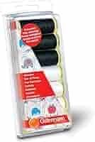 THEREDTHREAD wh×bk Amazon.com: Gutermann Thread Set: Sew-All: Black & White: 7