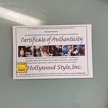 Amazon.co.jp: ボーデン バレット直筆サイン入り2Lサイズ写真