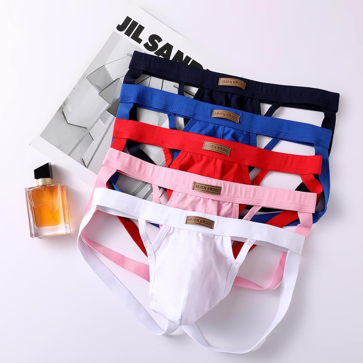 Arjen Kroos Men's Jockstrap Thongs Sexy Athletic Supporter Cotton G-Strings Underwear - Image 6