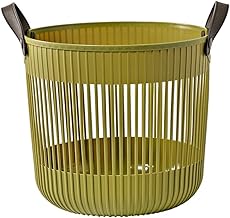 Portable Dirty Clothes Basket, Household Dirty Clothes Storage Basket, Bathroom Storage Basket for Bathroom, Changing Clothes, Hollow Dirty Clothes Basket (Green)