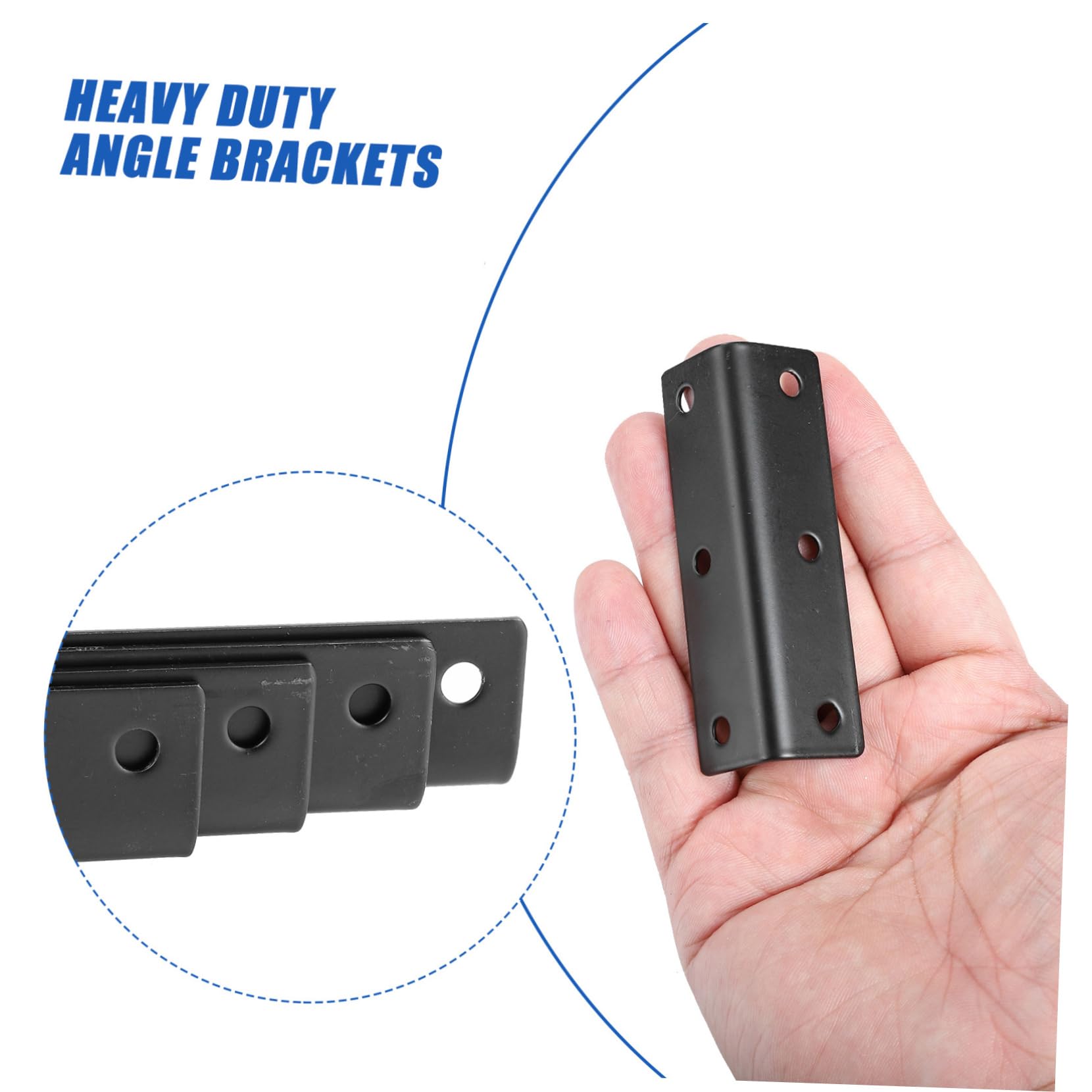 Cabilock Non-Slip 4pcs Stainless Steel l Shape Corner Bracket Wall Brackets for Bookshelf Garden Shelf Support