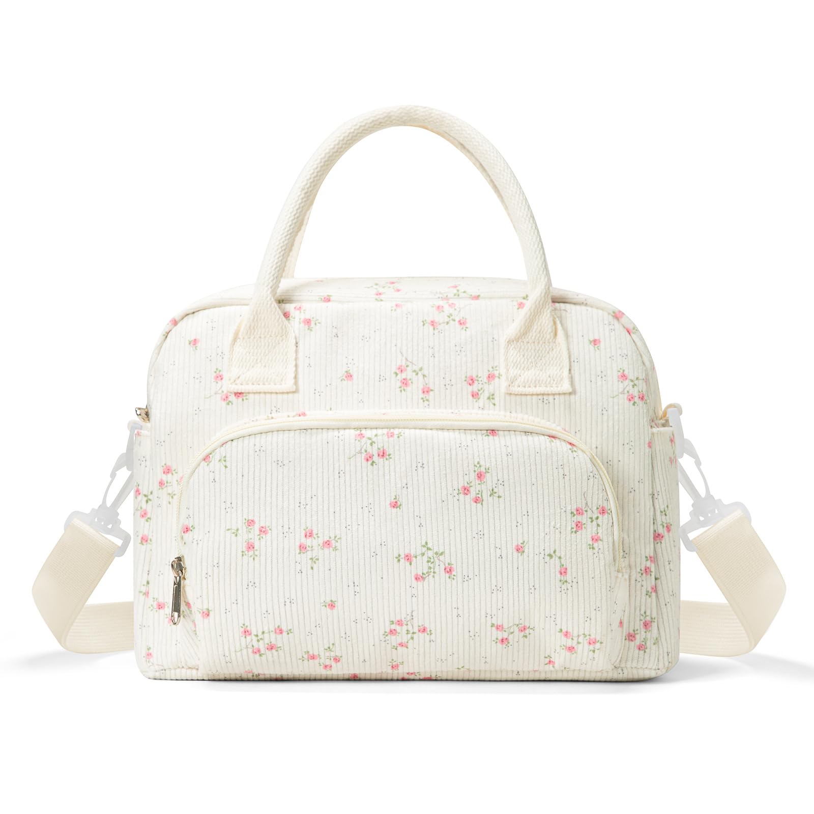 AOTM Lunch Bags for Women, 12L Large Insulated Lunch Box with Adjustable Shoulder Straps, Multi-Pockets Pack Lunch Bag Reusable Picnic Cooler Bag for Girls Adults, Lunch Tote for Work/School/Travel