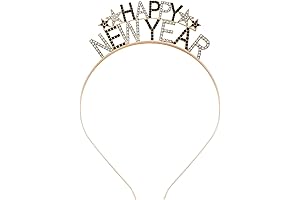 YAHPERN Happy New Year Headbands for Women Classy Luxurious Headband New Year's...