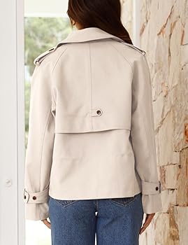 タイムセール　完売Lサイズ　2024AW Short Trench Jacket 14 Short Trench Coats for Women 2024