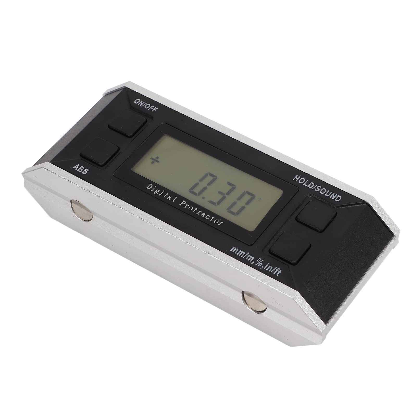 Hyuduo Inclinometro per Materiale Digital Display Digital LCD con varietà di Lettura per la Misurazione Dell'angolo in (Retroilluminazione con nastro)