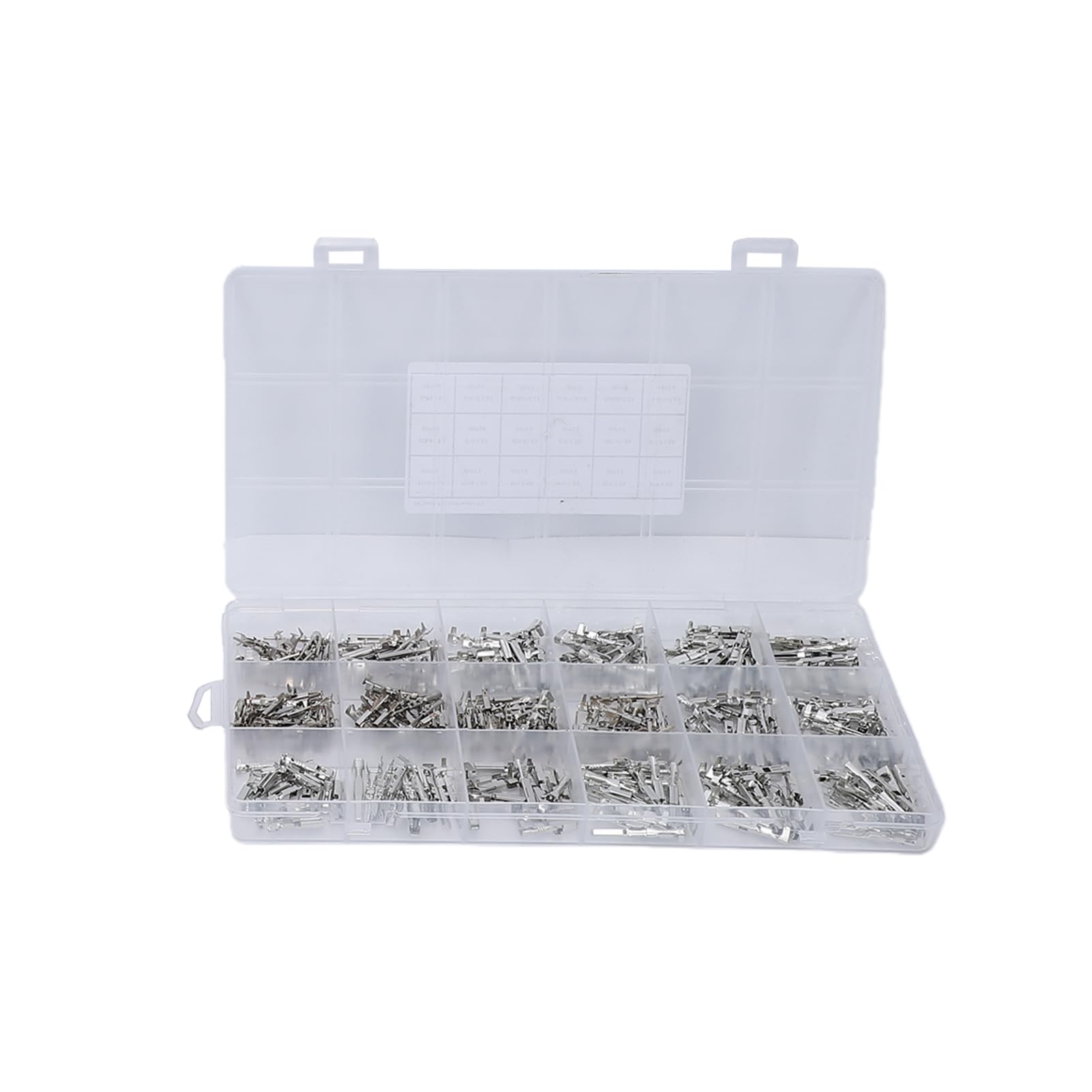 KIMISS Kit de Broches de Connecteur Connecteurs de Fil Broches Bornes à Sertir électriques 844 Pièces Outil de Sertissage 10-24AWG Bornes de Type 26 360 Fiches étanches à la Pluie avec