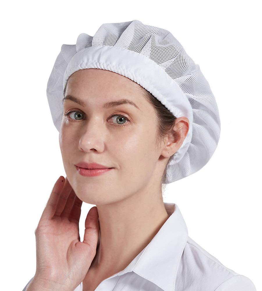 Nanxson3Pcs Hair Net Hat Unisex Dust-Proof Breathable Caps Kitchen Workshop Protective Hats CF9042