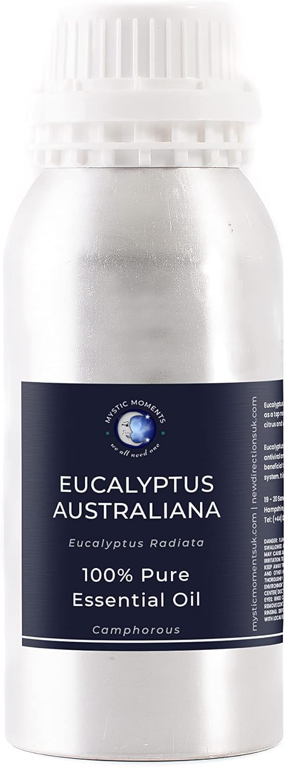 Mystic Moments | Eucalyptus Australiana Essential Oil 1Kg | Eucalyptus Australiana | Fresh, Clean & Camphoraceous Aroma for Diffusers & Craft Blends