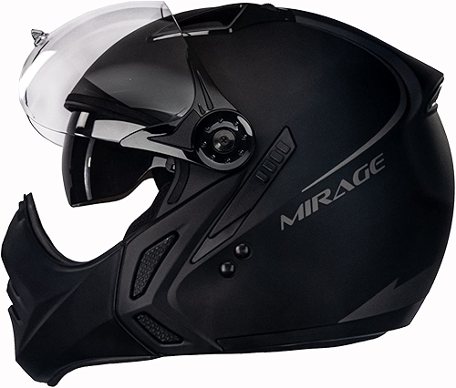 Capacete Aberto Moto Peels Mirage Classic Preto Fosco/Grafite 56