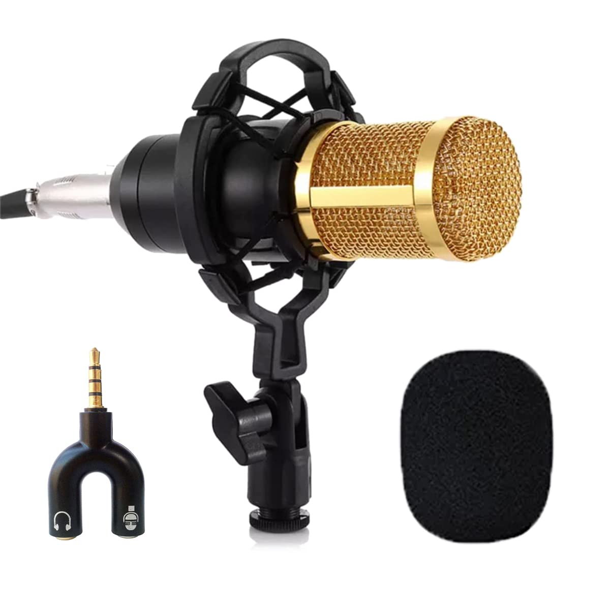 DEVICE OF URBAN INFOTECH BM 800 condenser microphone for podcast/studio recording condenser microphone set with shock mount, XLR Cable & Windscreen For Mic for Vloging, Gaming, YouTube (BM800)-image-40